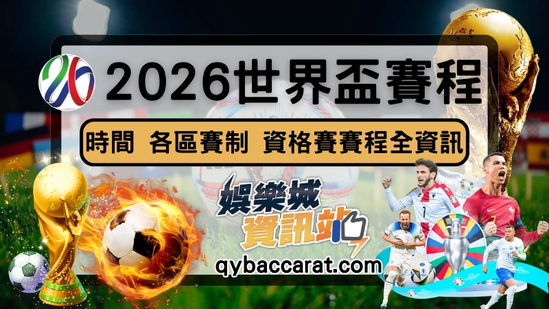 2026世界盃賽程、各區資格賽賽程、舉辦時間總攬