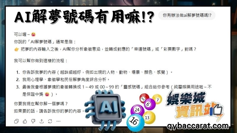 ai解夢號碼